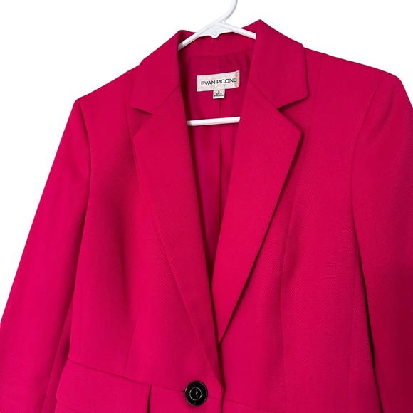 Evan Picone hot pink blazer 6 - Picture 4 of 7